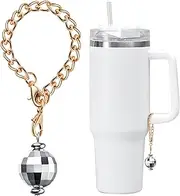 [BOpusail] Charm Accessories for Stanley Cup Mug Charms Adjustable Length Chain with Locking Clasp Stanley Tumblers Water Bottle Pendant Cup Handle Identification Handle Decor