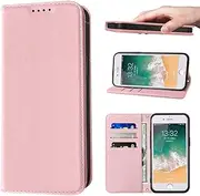 LANJLM Wallet Case for iPhone SE3/SE2/SE 2020 Phone Cases Premium Leather PU Flip Cover Magnetic Shockproof Closure Book Design with Kickstand Feature & Card Slots iPhone 7/8(4.7") Case - Pink