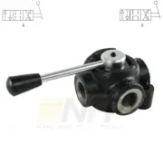 Hydraulic 4 Port Manual Diverter/Selector Valves 4 Sizes - Open or Closed Centre