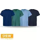 Unisex Short Sleeve Side Splits High Quality Scrub Top with Pockets M88000