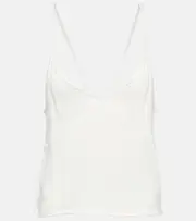 [Ami Paris] Ami Paris V-neck camisole top AU 14 white