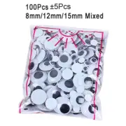 100Pcs/200Pcs Self-Adhesive Googly Wiggle Eyes for DIY Scrapbooking Crafts Proje