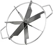 Whole Pie Cutter - Round Cheesecake Slicer, Cake Portion Marker Stainless Steel Slice | Non Stick Round Pastry Cheese Pizza Cutting Press Tool with Side Handles for Precise and Even Division