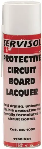 Servisol 175g Premium Quality Protect Printed Circuit Board Lacquer Spray Can