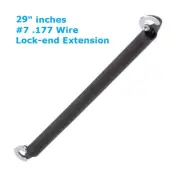 SL729 #7 .177 Wire 29" Lock End Extension Springs for One Panel Garage Doors