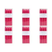 6x 4pc LVD Dinner Candles Berry Decorative Tableware/Serveware