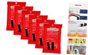 Emergency Fire Blankets, Flame Retardant Protection and Heat White(6pack)