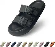 [Wolkensohle] Unisex Adjustable EVA Slippers and Sandals, Comfortable and Soft Thick-Soled Slides for Men and Women, Indoor and Outdoor Use, Original Design, Everyday Wear