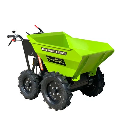 Forestwest 300KG Motorized Wheelbarrow 6.5HP Mini Dumper for Garden Use