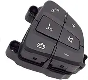 Pexorin Car Cruise Control Button, for Mercedes, for Benz, W205 C180 C200 GLC260 GLC300 A0999050300 Car Steering Wheel Buttons Remote Control Volume Button Car Steering Wheel Switch Kit(Black Right)