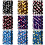 2025 AFL Hard Cover Through the Years Logo Spiral Bound A5 Notebook