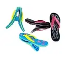 2 Set (4 Ct) Black Flops / Blue Flops Beach Towel Clips