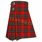 Cumming Red Modern 8-yard Scottish Handmade Traditional Tartan Kilt For Men