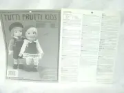 *TUTTI FRUTTI KIDS* Doll Patterns by Fibre Craft 1980