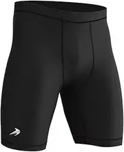 [COMPRESSIONZ] Compression Shorts Men for Biking, Running | Athletic Mens Underwear for Workout, Black, 3X-Large