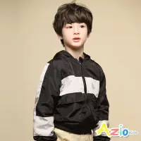 在飛比找Yahoo奇摩購物中心優惠-Azio Kids美國派 男童 外套 灰黑接片配色搖粒絨內裡