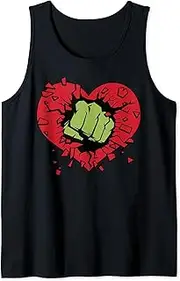 [Marvel] Hulk Smash Heart Valentine's Day Tank Top