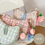 TAS MOON BAG CLAUDIA 可愛粗花呢燈芯絨 TAS SELEMPANG BULAN 單肩包多彩時尚 TA