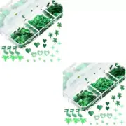 Set of 2 St. Patrick Nail Art Decorations for Sequin Sequins