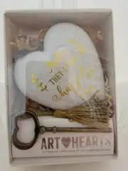 NIB~DEMDACO Art Hearts "And They Lived Happily Ever After" Sculpted Heart