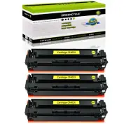 3PK CF402X 201X Toner Cartridge Fits For HP Color Laserjet M252dw M277dw M252dn