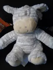 Silver One Plush Zebra Animal ONLY 12" NEW With Tags NO BLANKET HUGGABLE!