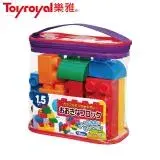 在飛比找遠傳friDay購物優惠-日本(樂雅 Toyroyal)大塊積木組合包18PCS