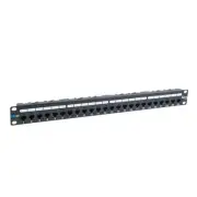ICC CAT6A Patch Panel in 110 Type with 24 Ports and 1 RMS (icmpp0246b)