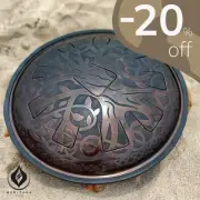 Steel Tongue Drum Meditara Breeze - 38 cm (15 in), Handpan, Handmade Tank Drum