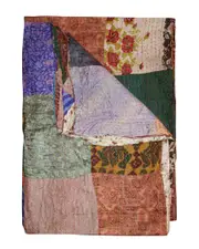 Natural Group Kantha Silk Throw