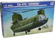 Trumpeter 1/72 Scale CH-47D Chinook Helicopter Plastic Model Kit