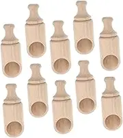 SHOWERORO 10pcs Small Wooden Spoons Set Milk Powder Scoops Salt Spoons for Home Multipurpose Condiment Spoons Smooth Edges