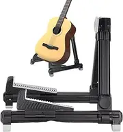 A Shape Guitar Stand, A Shape Adjustable Folding Stand for Bass Ukulele, Anti-Slip String Instrument Floor Guitar Holder for Home, Stage, School