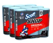 Scott Blue Shop Original Multi-Purpose Towels For Grease, Liquids & Oils - 3 Pc.
