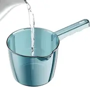 Water Scoop with Sturdy, Adorable Long Handle, Portable Bath Pitcher Water Dipper Mug for Bathroom, Kitchen Use, Washing Fruits, Vegetables and Convenient Daily Bathing Tasks