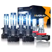 For Smart Fortwo 2008-2015 - 6x Combo LED Headlights Hi/Lo Light Fog Bulbs 6000K (for: Smart)