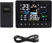 Digital Weather Forecast Station, Cordless Indoor Outdoor Thermometer, Time, Date, Week, Moon Phase, Calendar for Home Use