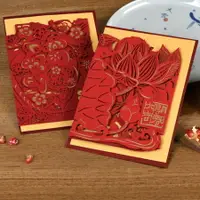 在飛比找樂天市場購物網優惠-伊和諾中國風剪紙新年祝福賀卡商務激光雕刻卡片21A瑤光新年卡