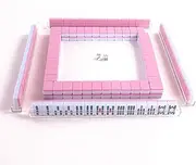 Portable Small Mahjong Set - Health and Environmental Protection Material Making,1.6 * 1.1 * 2.4cm (0.63 * 0.43 * 0.94 inch), Majong Set Mah Jong Mah Jongg Sets Majiang,Blue
