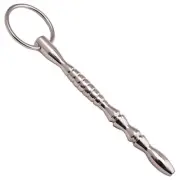 Excalibur Penis Plug, Surgical Steel 4.5 Inches Long Hollow Male Urethral Plug