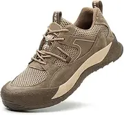 [Jueshanzj] Safety Shoes for Men Comfortable Breathable Lightweight Anti-Smash Puncture Prevention