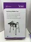 DMI Mobility Fold Away Walker Tray Table Fits Most NIB SEALED 16"X12" CLIP ON