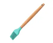 Grill Oil Brush Comfortable Handle Space-saving Kitchen Supplies Portable Cookout Barbecue Grill Oil Brush for Dining Room-Dark Green