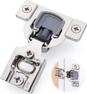 Decobasics Kitchen Cabinet Hinges - 3/4” (Pack of 10) - Soft Close Cupboard Door