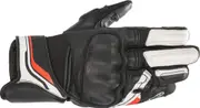 Alpinestars Booster V2 Motorcycle Gloves, black-white, Size M Black White