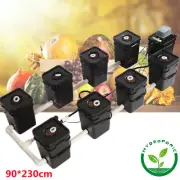 Hydroponics RDWC 9 Buckets Cloner Growing Kit DWC System Cycle Pump Roots Grow