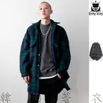 ⚜️韓潮著衣®⚜️男裝HEY.BROTHER正韓ABOKI 皇冠格紋口袋寬襯衫刷毛外套韓貨韓製東大門代購李鍾碩VIXXA