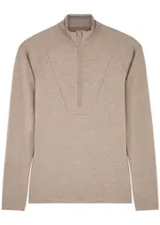 Varley Always Warm Stretch-jersey top - Taupe - L (UK14 / L) L (UK14 / L)