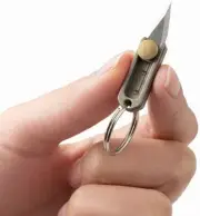 EDC Titanium Metal Alloy Light Weight Mini Little Tiny Small Wallet Button Push