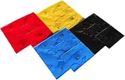 Zxpjkyu 4 X Concrete Stamp Texture Stone Texture Floppy Mat Flexible DIY Stone Outdoor for Concrete Floor Kitchen Patio